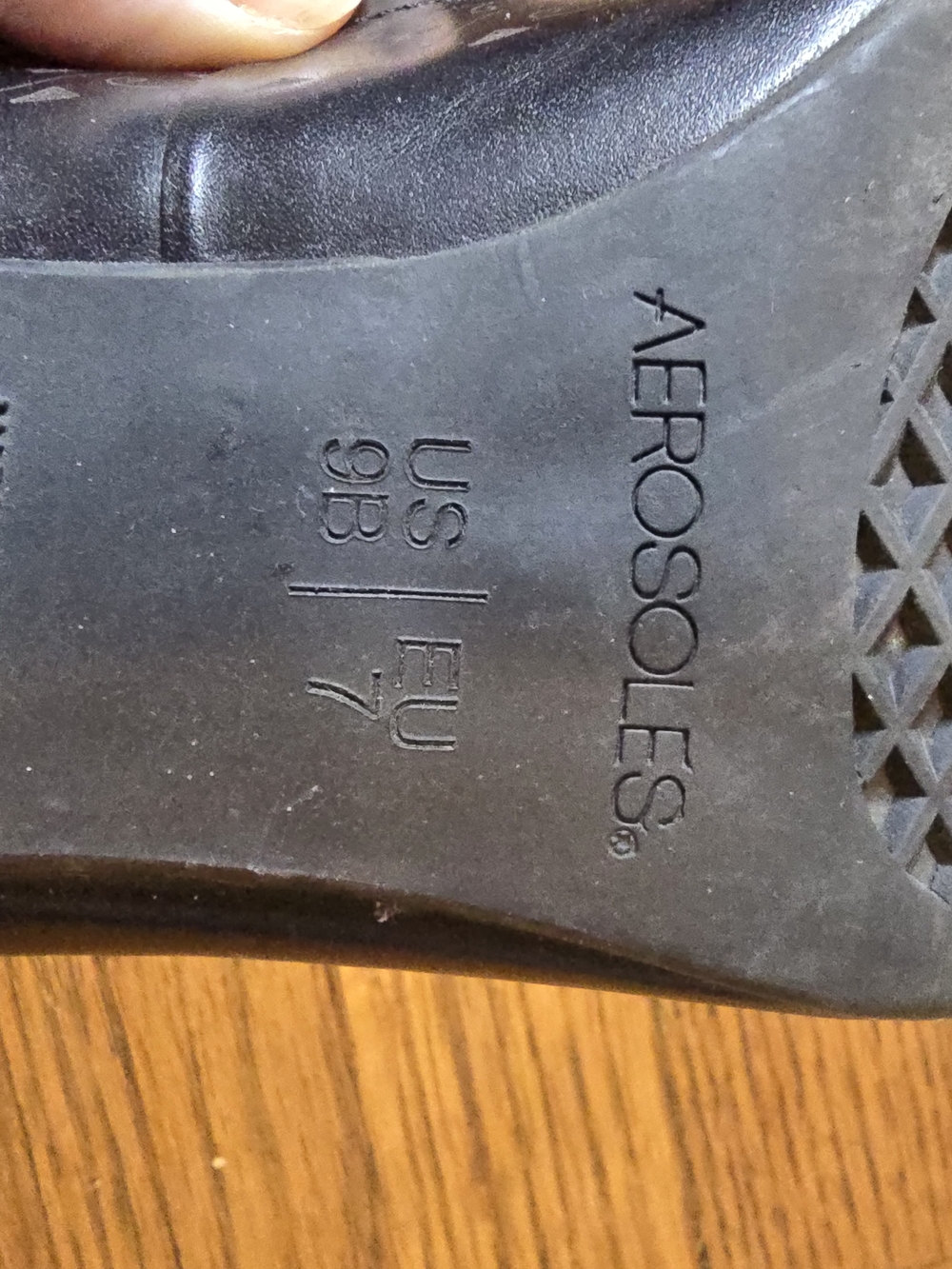 Aerosoles Black Mary Jane  - Comfortable Leather Women's Shoes, Low Easy Heel - Picture 4 of 5